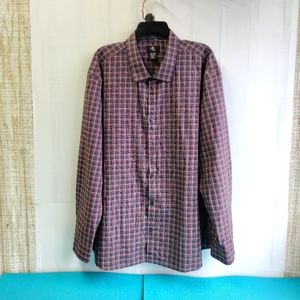 Calvin Klein Men's Cotton Shirt Plaid Size XXL